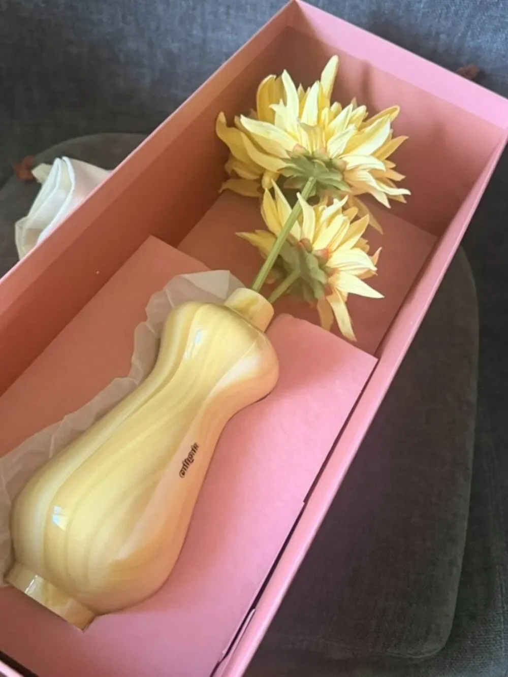 NEW Cult Gaia Dee Dee Flower Vase Clutch Cornsilk Multi